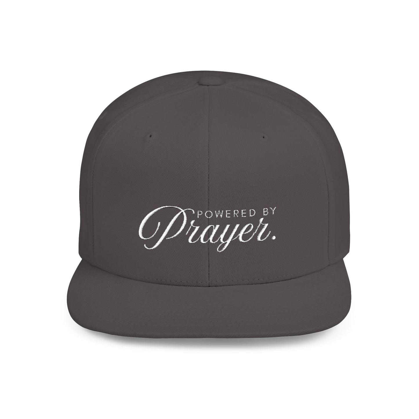 Powered By Prayer - Snapback Cap - Stylish Flat Bill Snapback