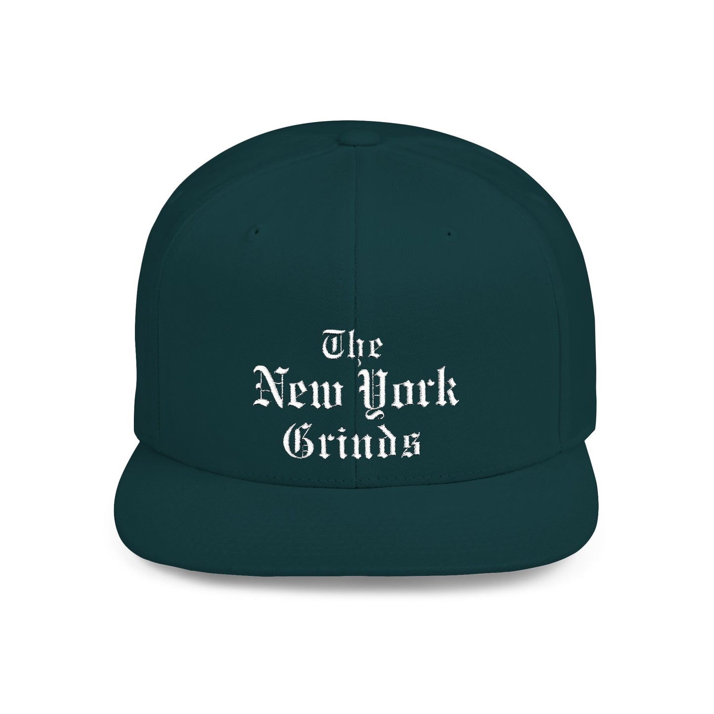 New York Grinds Flat Bill Snapback Hat - Stylish Streetwear Cap for Trendsetters