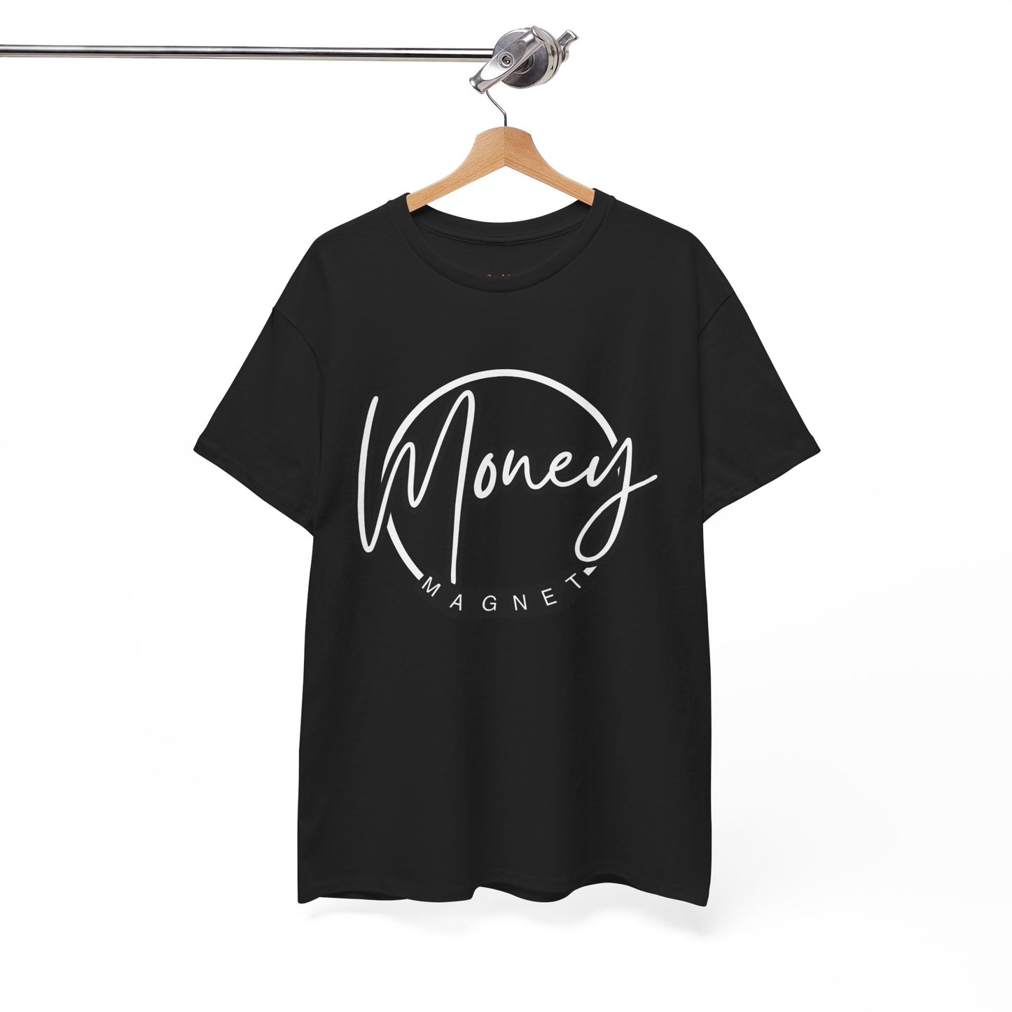 Money Magnet Unisex Heavy Cotton Tee β Motivational Graphic Tee for Positive Vibes