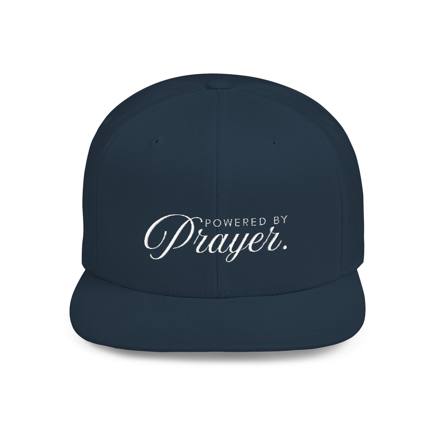 Powered By Prayer - Snapback Cap - Stylish Flat Bill Snapback