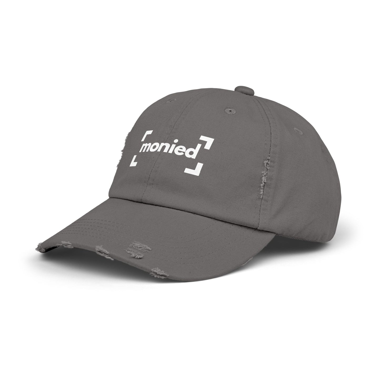 Trendy Distressed Cap - Monied Hat, Unisex Fashion Accessory, Gift for Entrepreneurs, Casual Everyday Wear, Adjustable