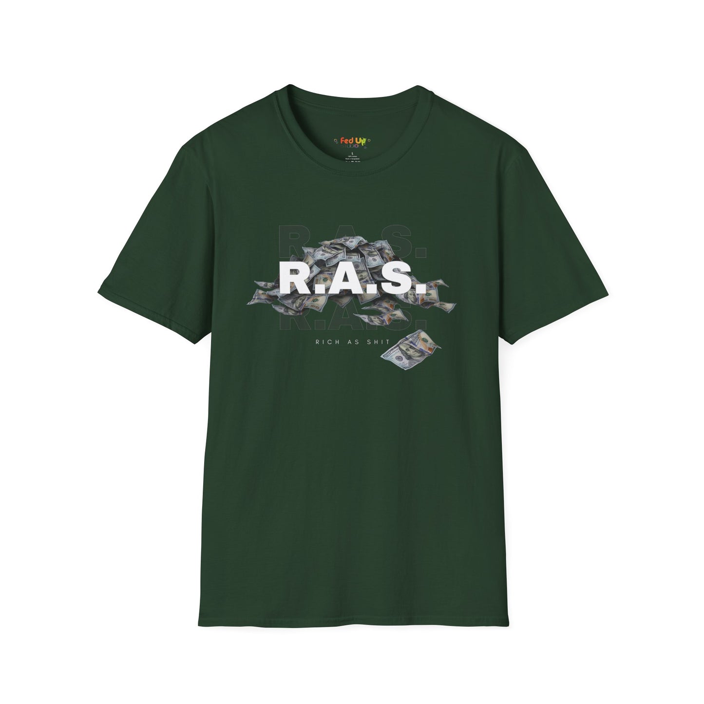 Rich As Shit - Unisex Softstyle T-Shirt