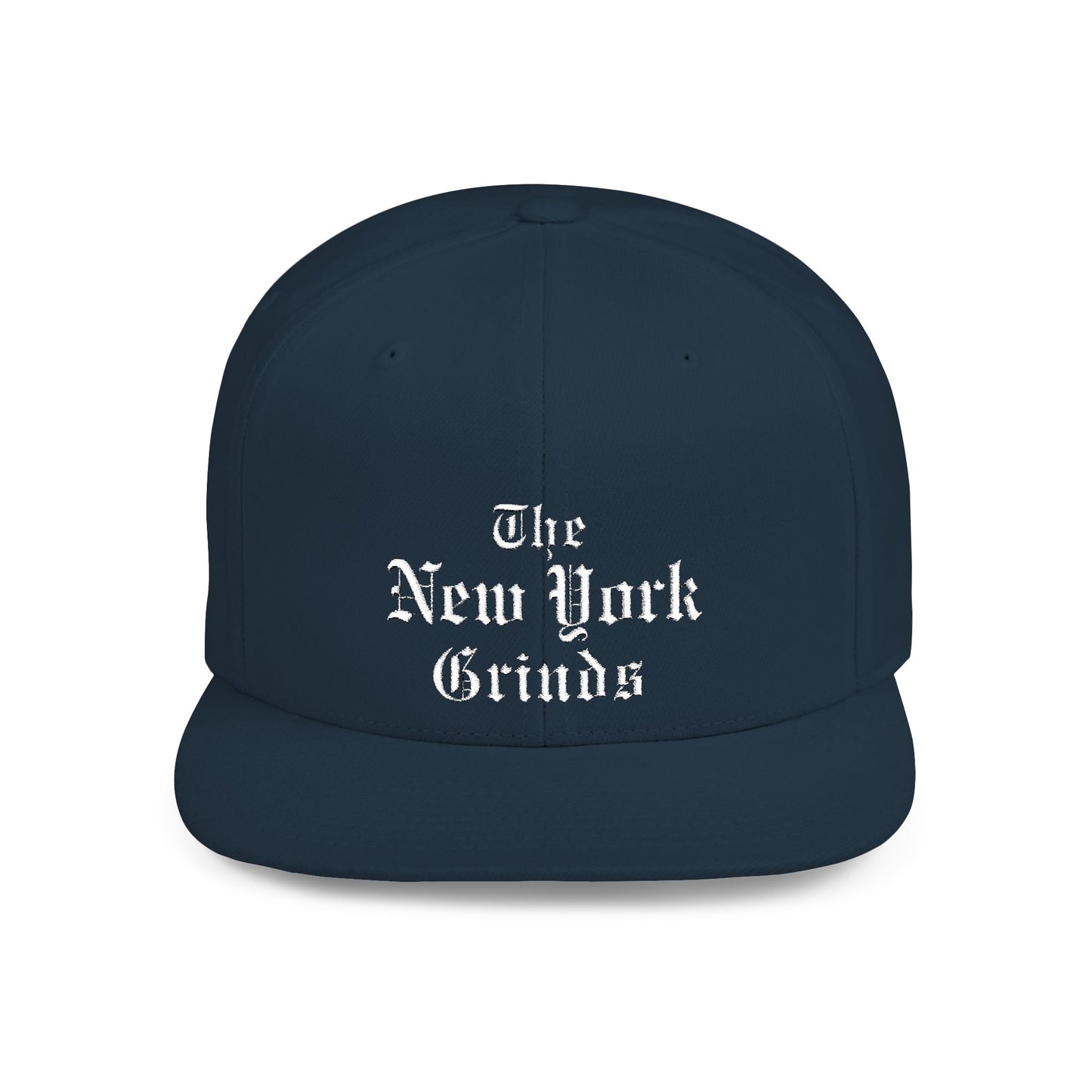 New York Grinds Flat Bill Snapback Hat - Stylish Streetwear Cap for Trendsetters