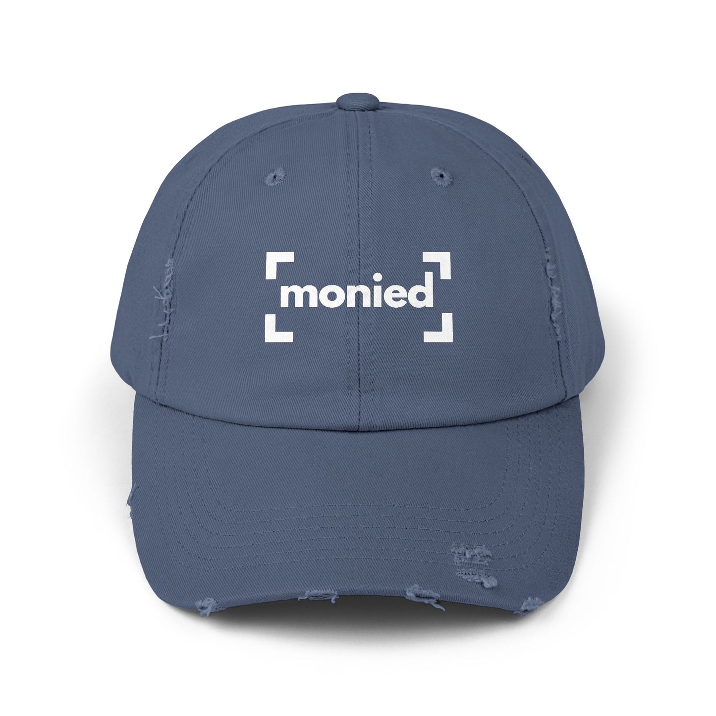Trendy Distressed Cap - Monied Hat, Unisex Fashion Accessory, Gift for Entrepreneurs, Casual Everyday Wear, Adjustable