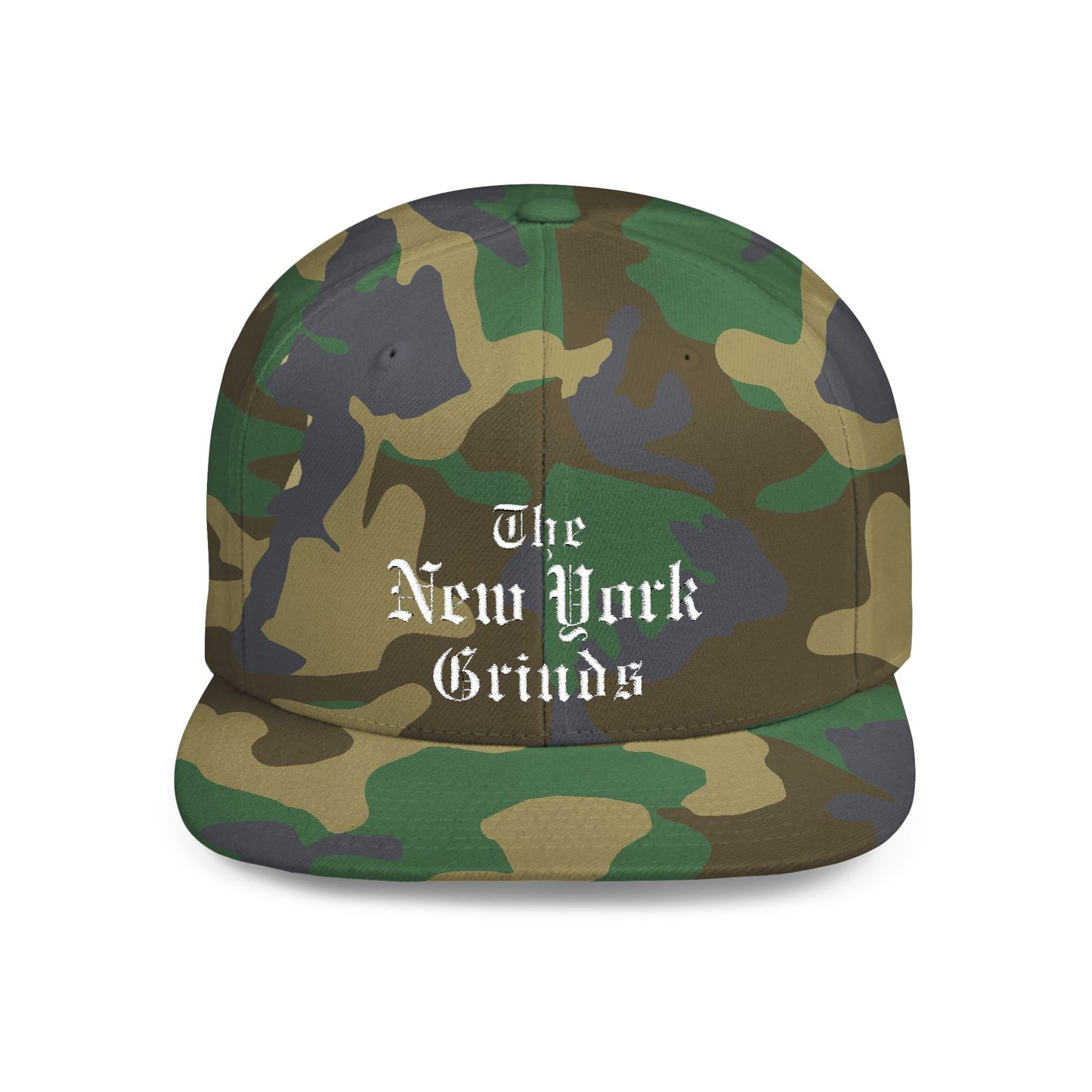 New York Grinds Flat Bill Snapback Hat - Stylish Streetwear Cap for Trendsetters