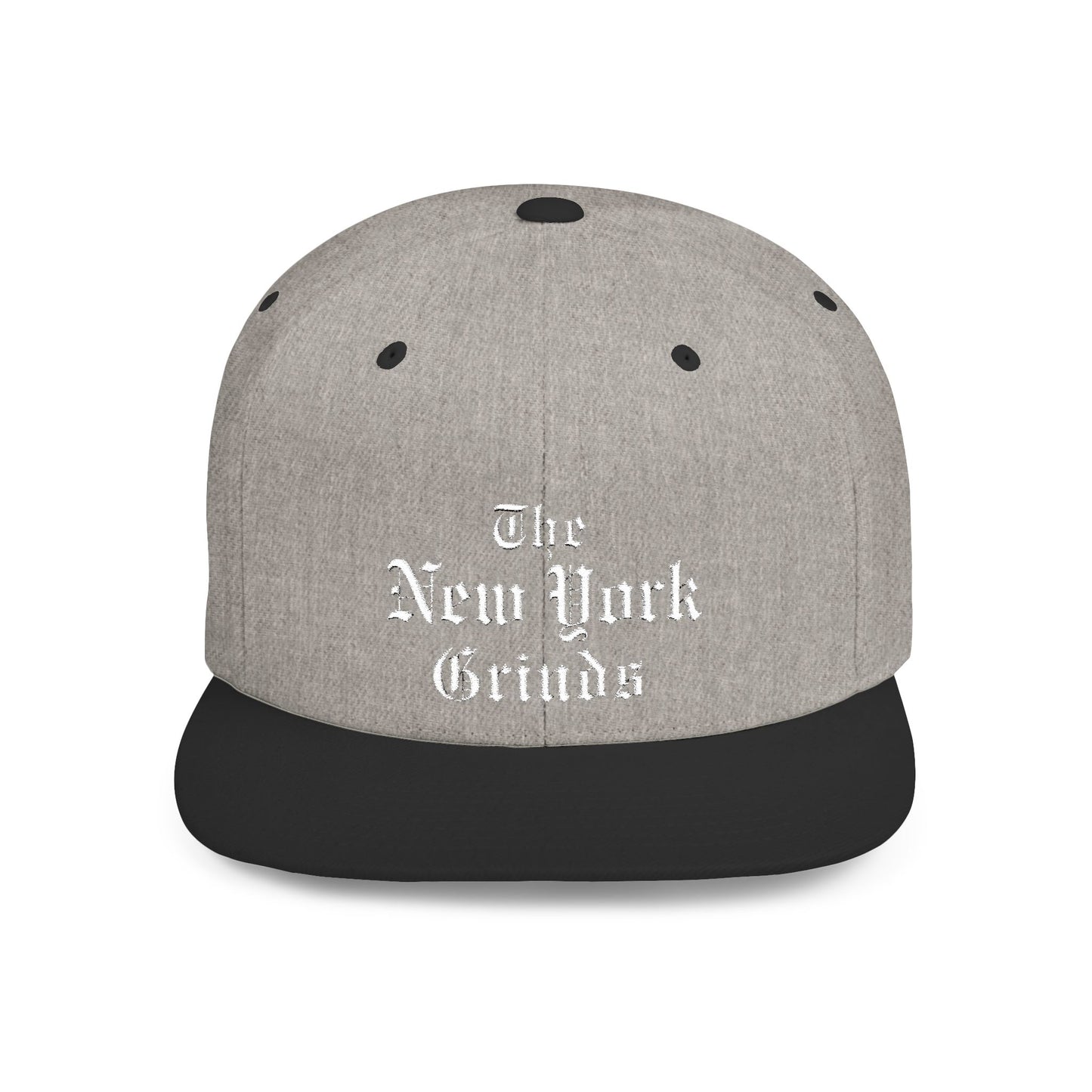 New York Grinds Flat Bill Snapback Hat - Stylish Streetwear Cap for Trendsetters