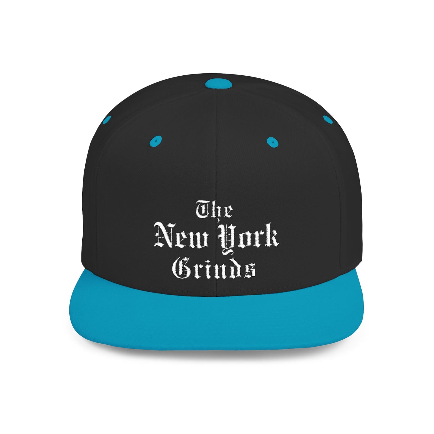 New York Grinds Flat Bill Snapback Hat - Stylish Streetwear Cap for Trendsetters