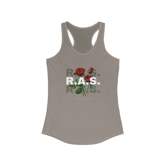 Floral Graphic Rich As Shit Racerback Tank