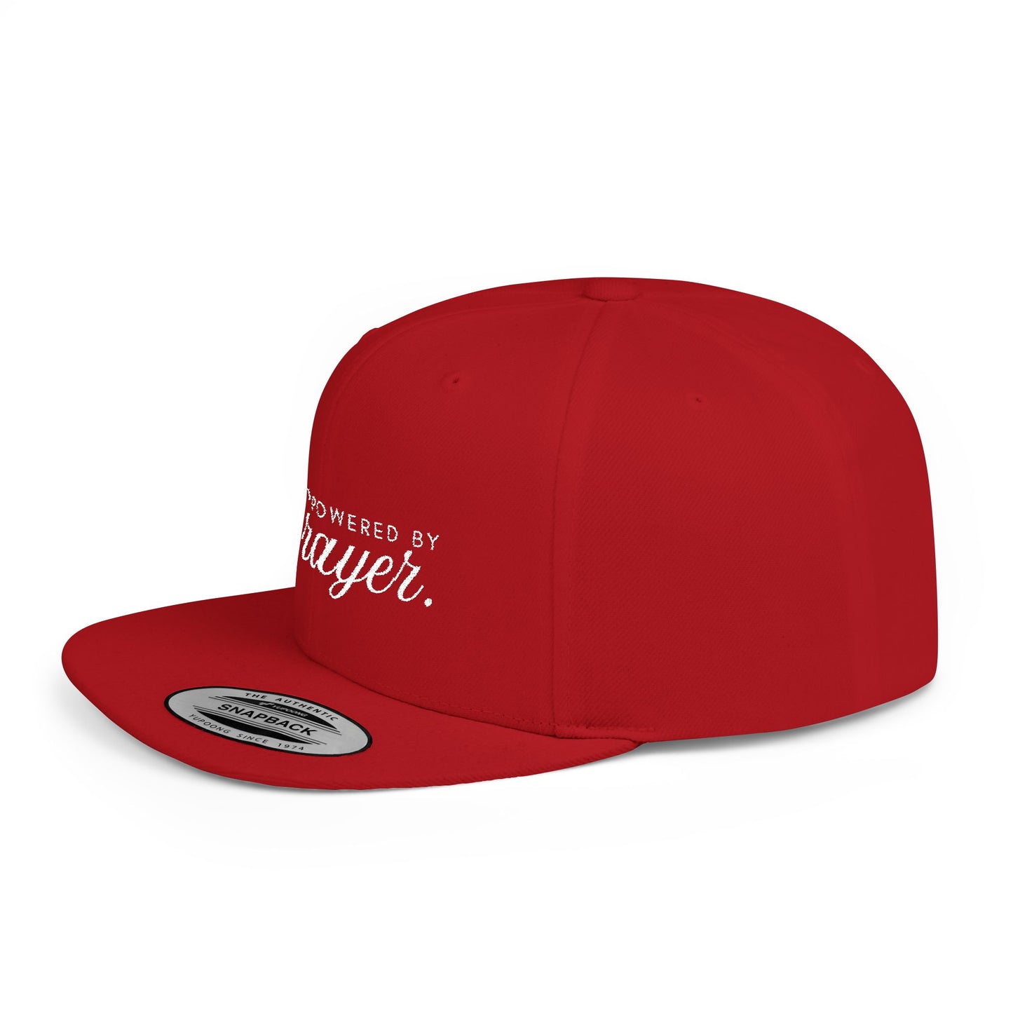 Powered By Prayer - Snapback Cap - Stylish Flat Bill Snapback