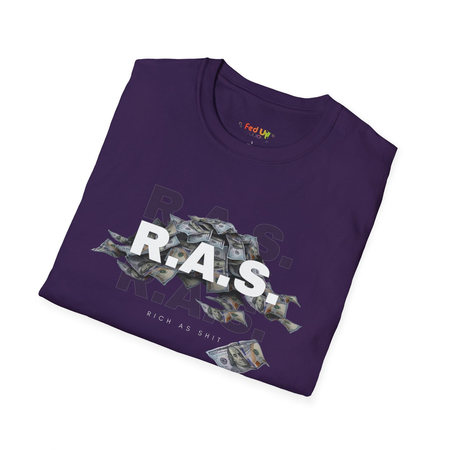 Rich As Shit - Unisex Softstyle T-Shirt