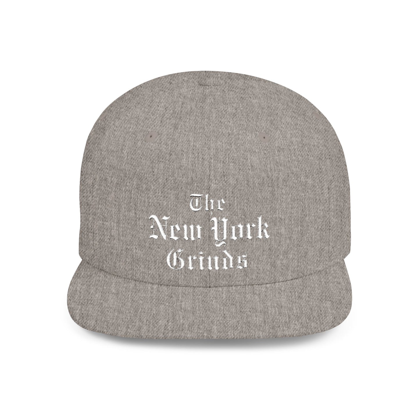 New York Grinds Flat Bill Snapback Hat - Stylish Streetwear Cap for Trendsetters