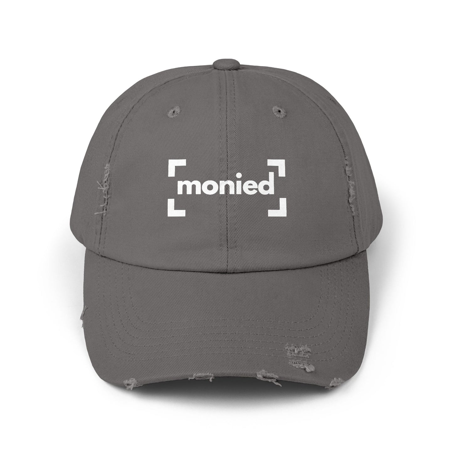 Trendy Distressed Cap - Monied Hat, Unisex Fashion Accessory, Gift for Entrepreneurs, Casual Everyday Wear, Adjustable