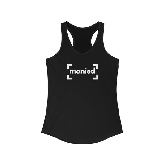 Monied - Motivational Women's Racerback Tank Top