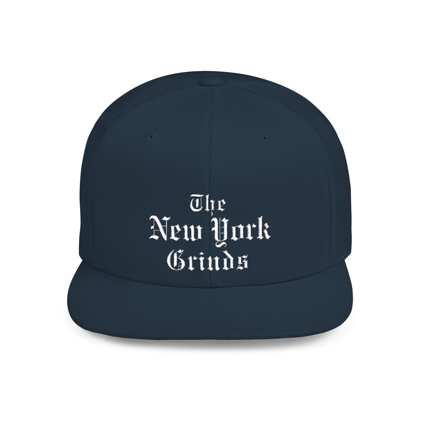 New York Grinds Flat Bill Snapback Hat - Stylish Streetwear Cap for Trendsetters