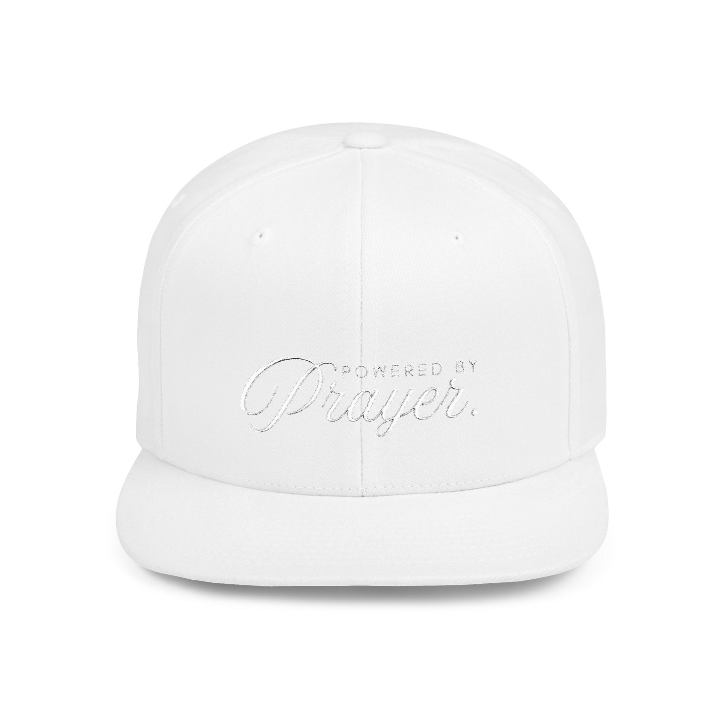 Powered By Prayer - Snapback Cap - Stylish Flat Bill Snapback