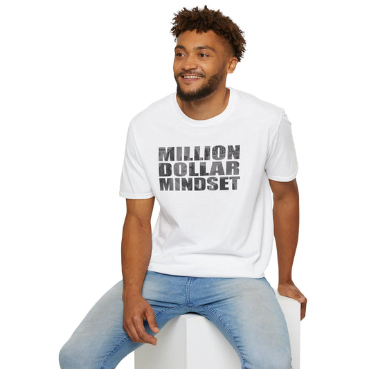 Million Dollar Mindset Unisex Softstyle T-Shirt - Motivational Apparel for Success Seekers