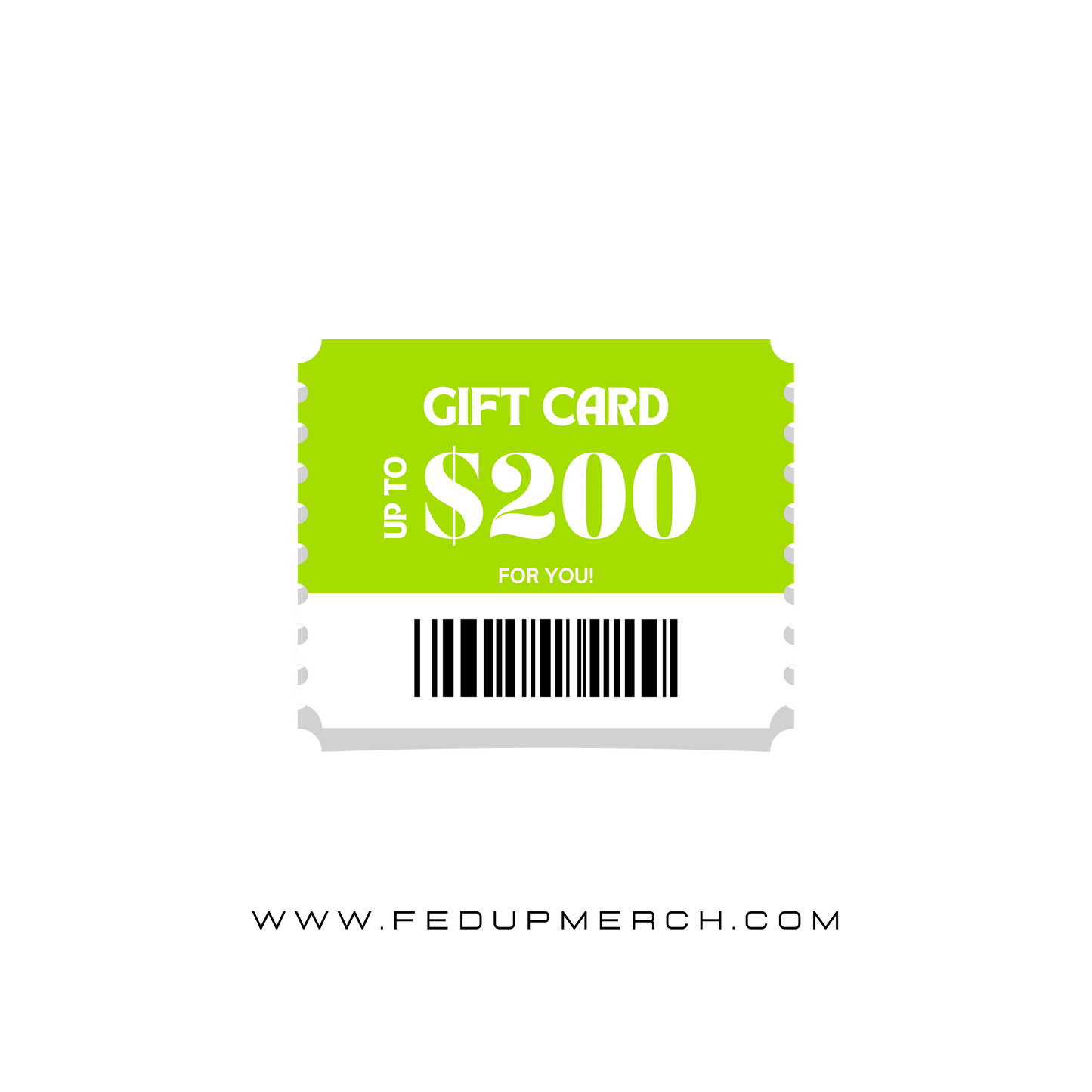**Fed Up Studios - E-Gift Card**