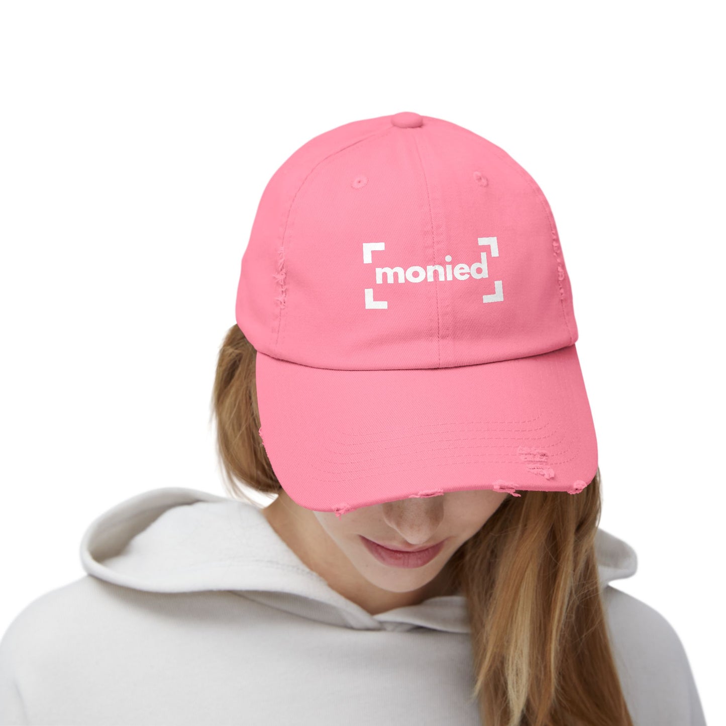 Trendy Distressed Cap - Monied Hat, Unisex Fashion Accessory, Gift for Entrepreneurs, Casual Everyday Wear, Adjustable