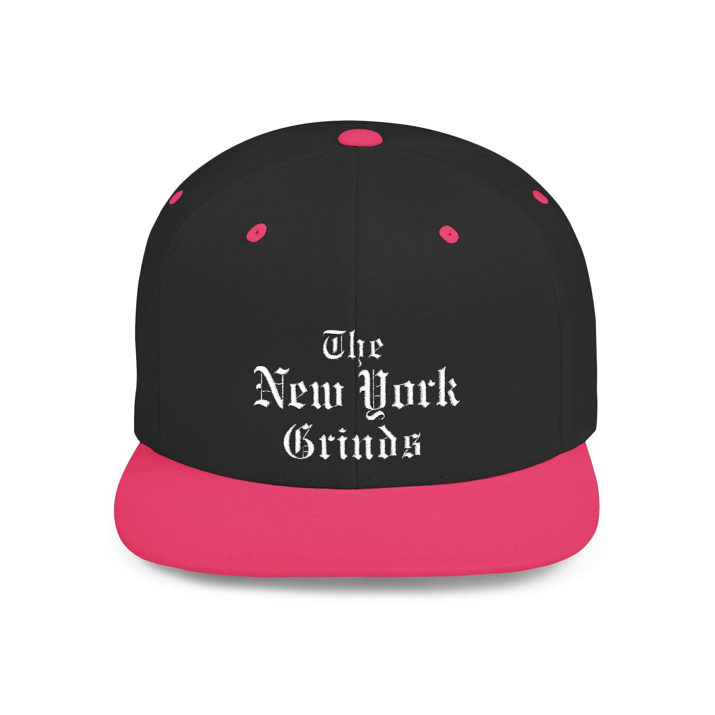 New York Grinds Flat Bill Snapback Hat - Stylish Streetwear Cap for Trendsetters
