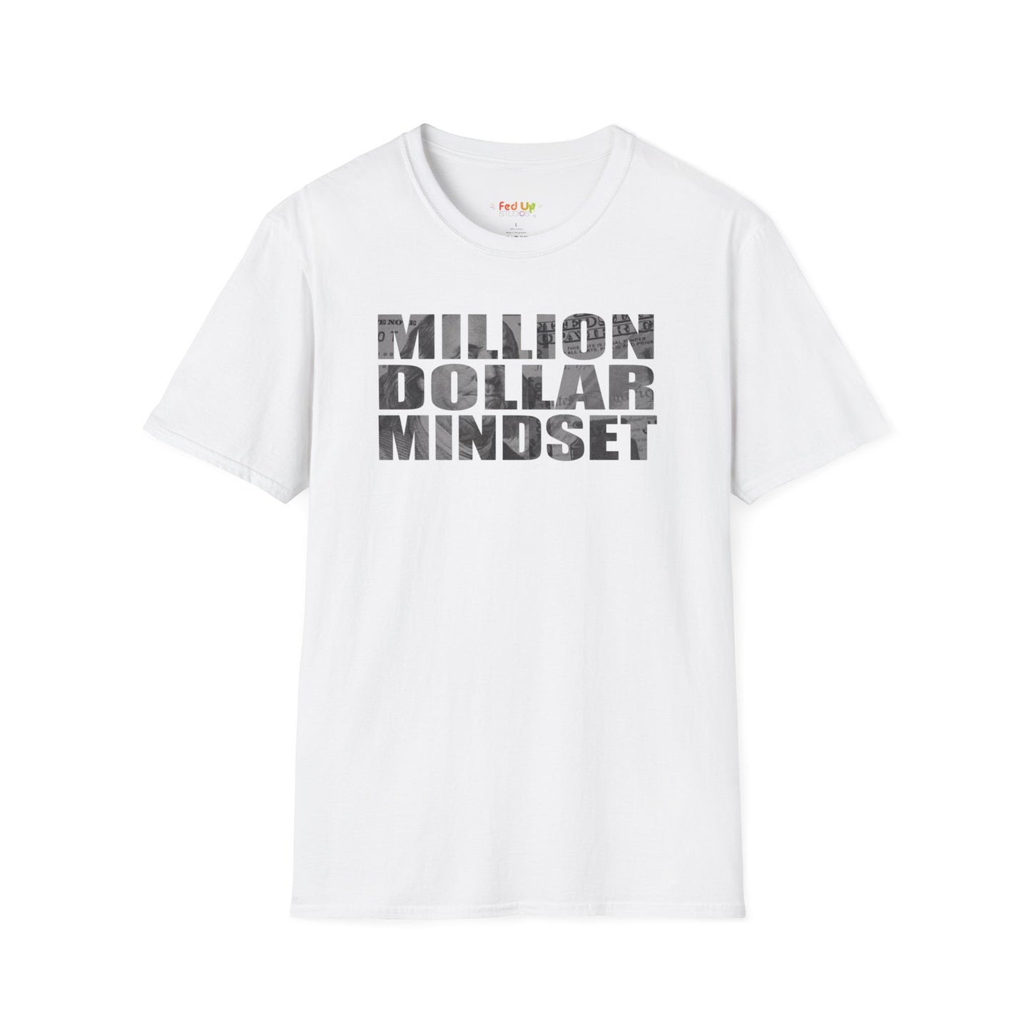 Million Dollar Mindset Unisex Softstyle T-Shirt - Motivational Apparel for Success Seekers