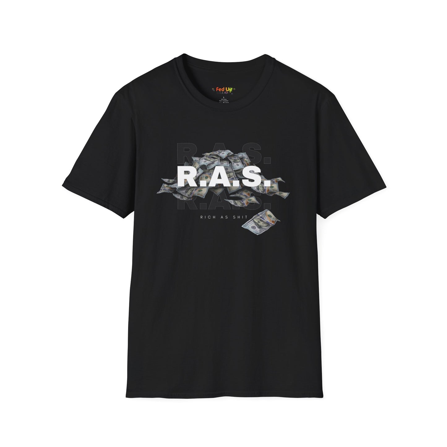 Rich As Shit - Unisex Softstyle T-Shirt