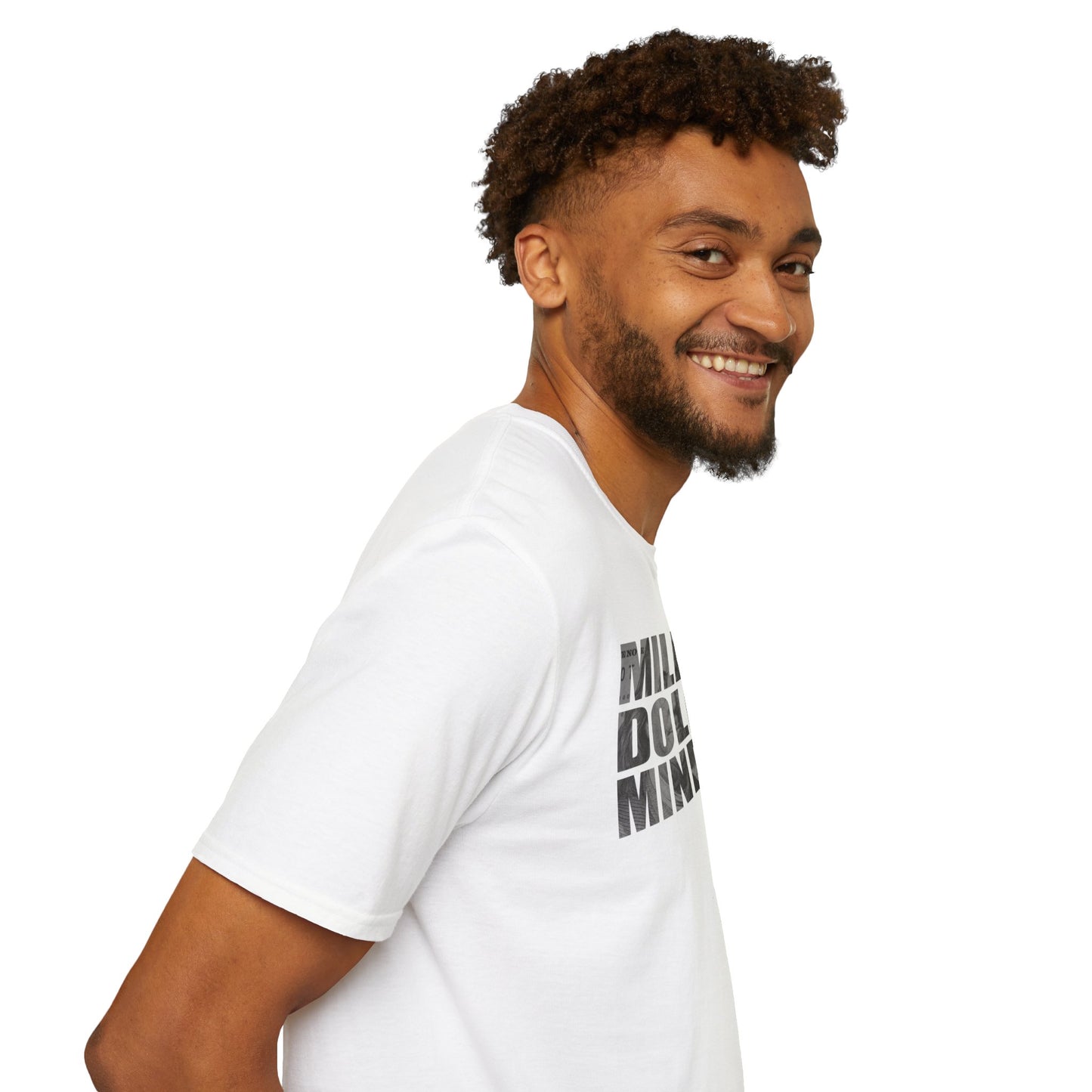 Million Dollar Mindset Unisex Softstyle T-Shirt - Motivational Apparel for Success Seekers