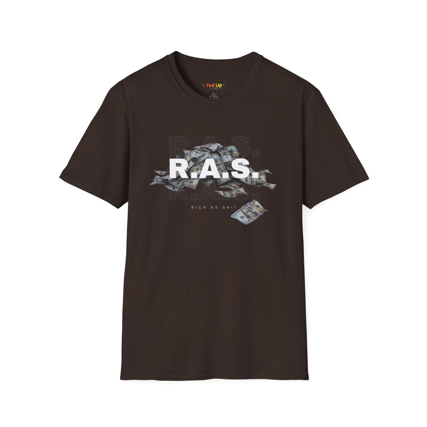 Rich As Shit - Unisex Softstyle T-Shirt