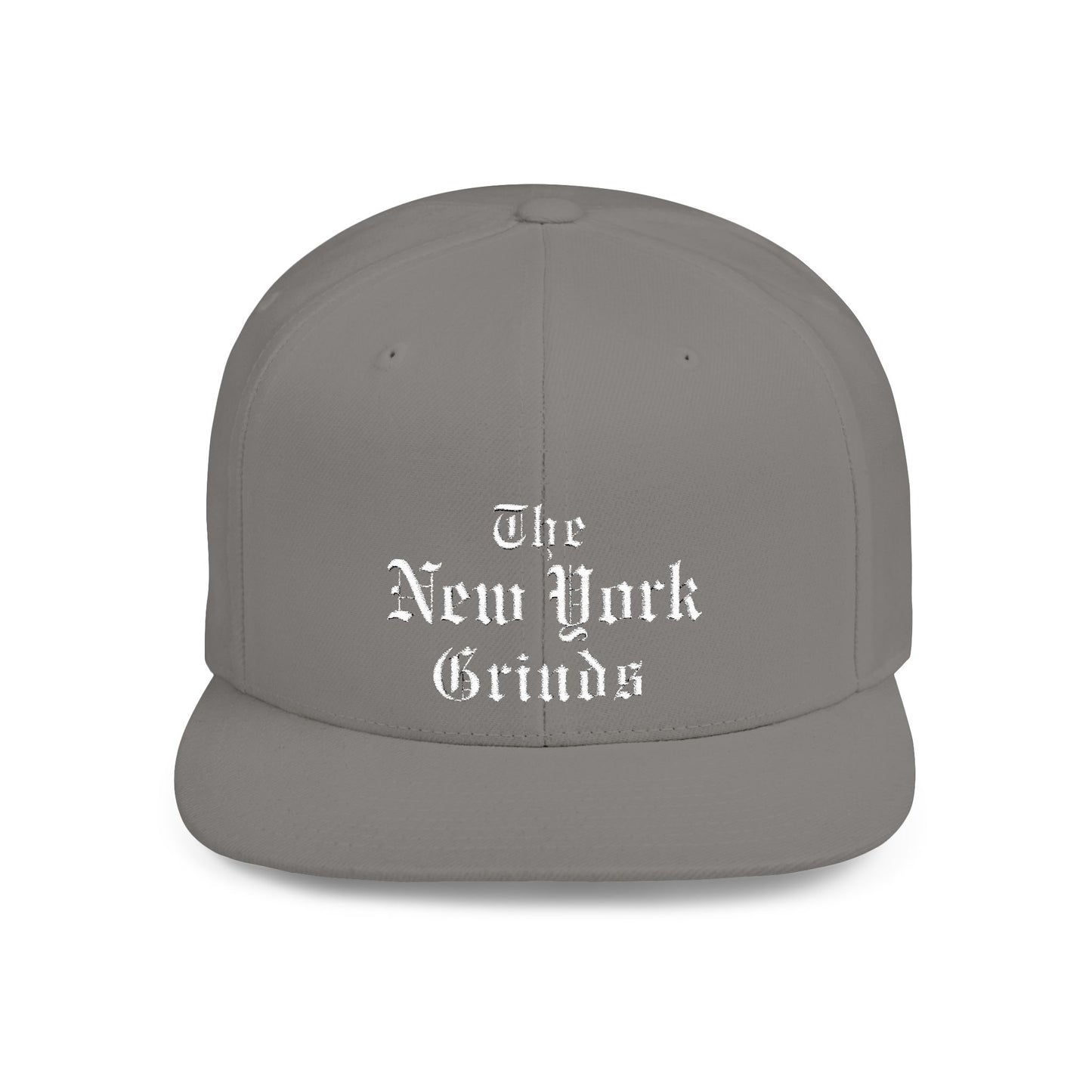 New York Grinds Flat Bill Snapback Hat - Stylish Streetwear Cap for Trendsetters