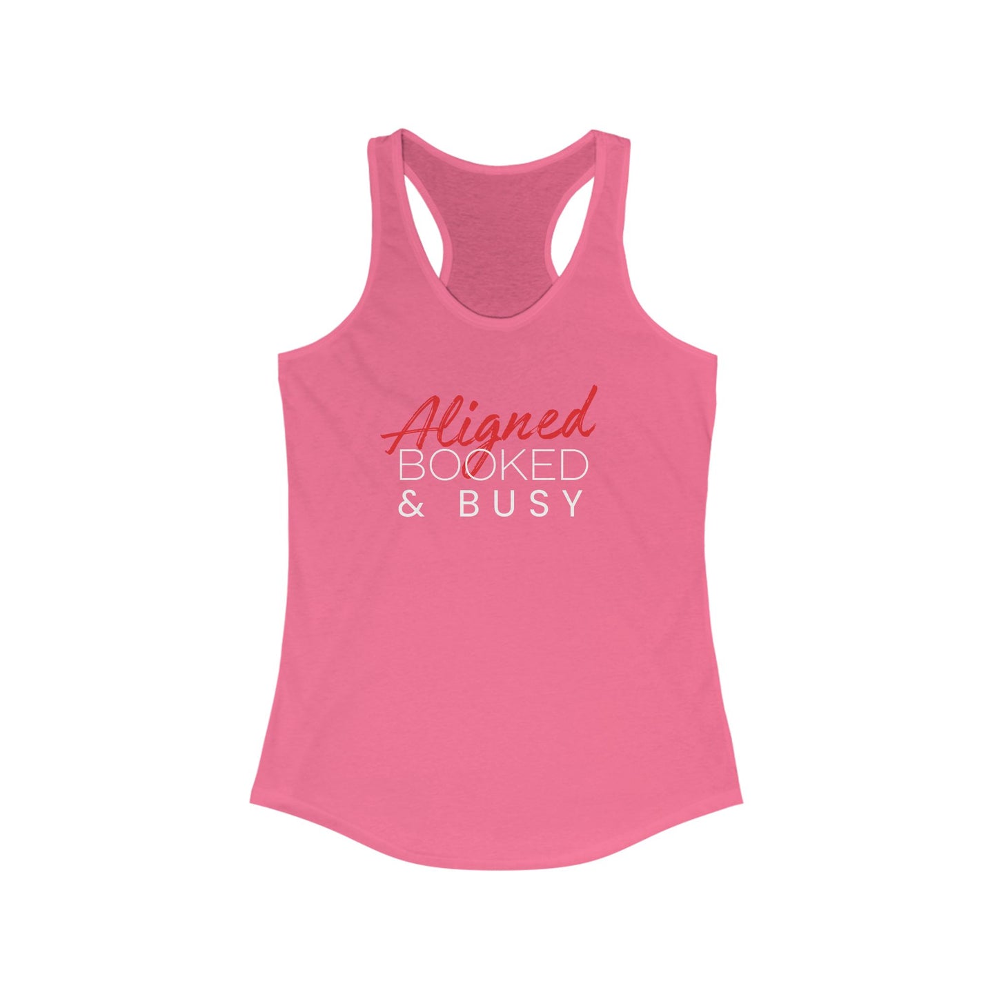 Aligned, Booked & Busy Women's Racerback Tank Top
