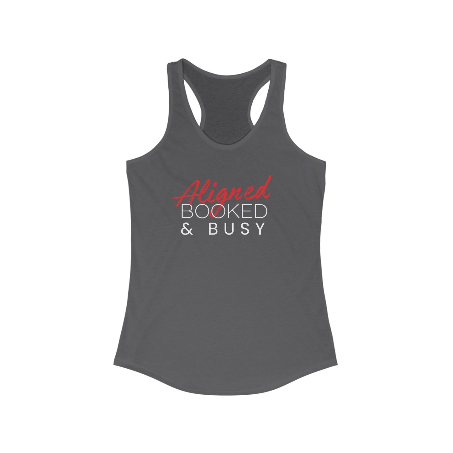 Aligned, Booked & Busy Women's Racerback Tank Top