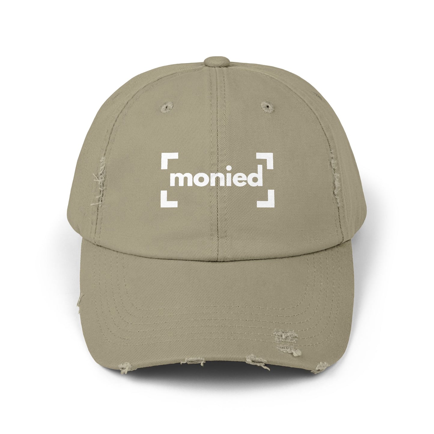 Trendy Distressed Cap - Monied Hat, Unisex Fashion Accessory, Gift for Entrepreneurs, Casual Everyday Wear, Adjustable