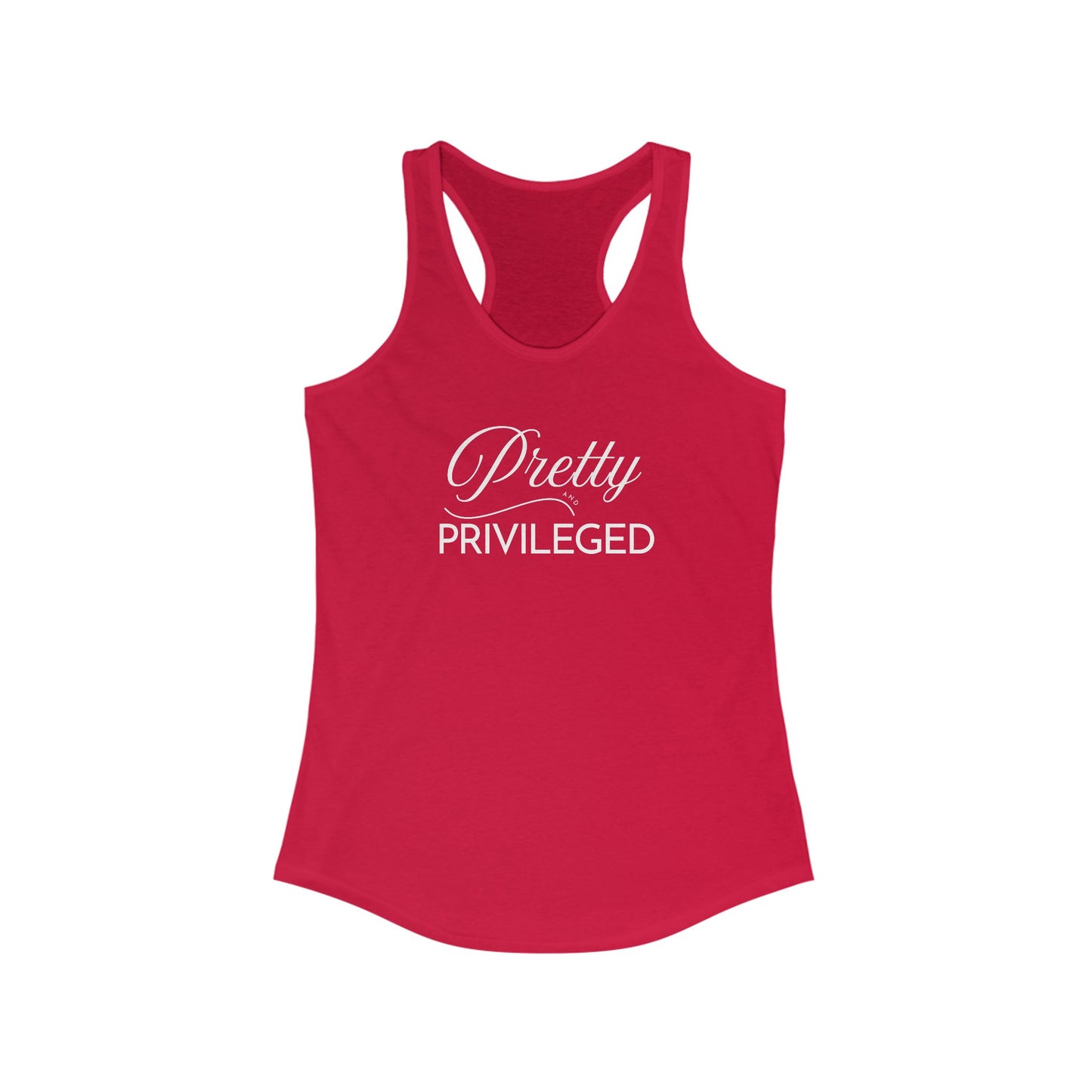 Pretty Privileged Women's Racerback Tank - Stylish & Comfortable Activewear