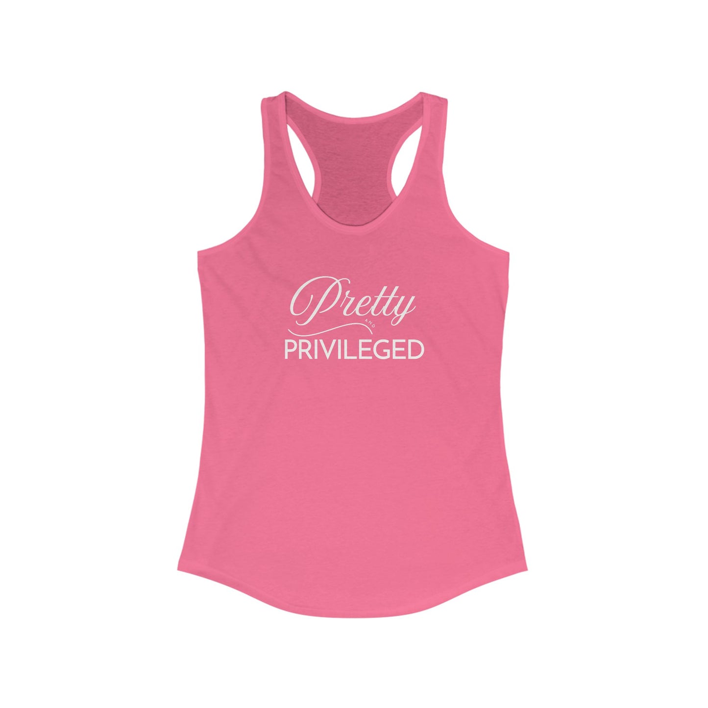 Pretty Privileged Women's Racerback Tank - Stylish & Comfortable Activewear