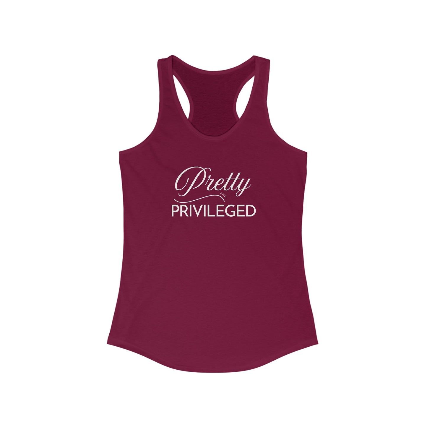 Pretty Privileged Women's Racerback Tank - Stylish & Comfortable Activewear