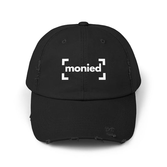 Trendy Distressed Cap - Monied Hat, Unisex Fashion Accessory, Gift for Entrepreneurs, Casual Everyday Wear, Adjustable