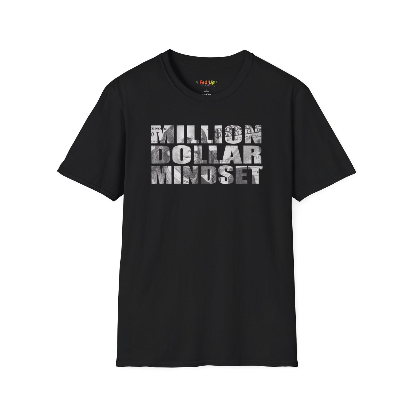 Million Dollar Mindset Unisex Softstyle T-Shirt - Motivational Apparel for Success Seekers
