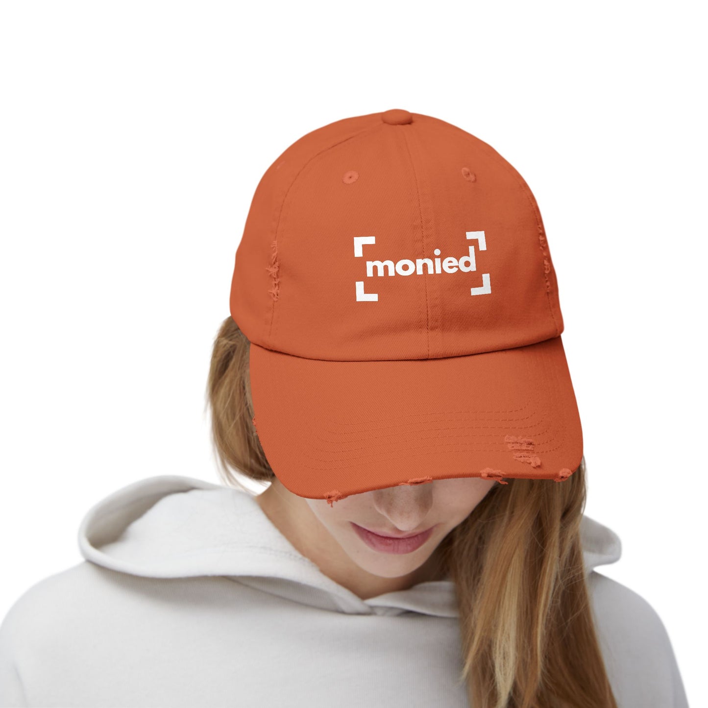 Trendy Distressed Cap - Monied Hat, Unisex Fashion Accessory, Gift for Entrepreneurs, Casual Everyday Wear, Adjustable