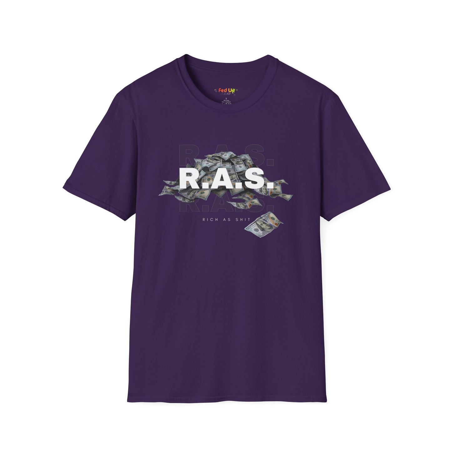 Rich As Shit - Unisex Softstyle T-Shirt