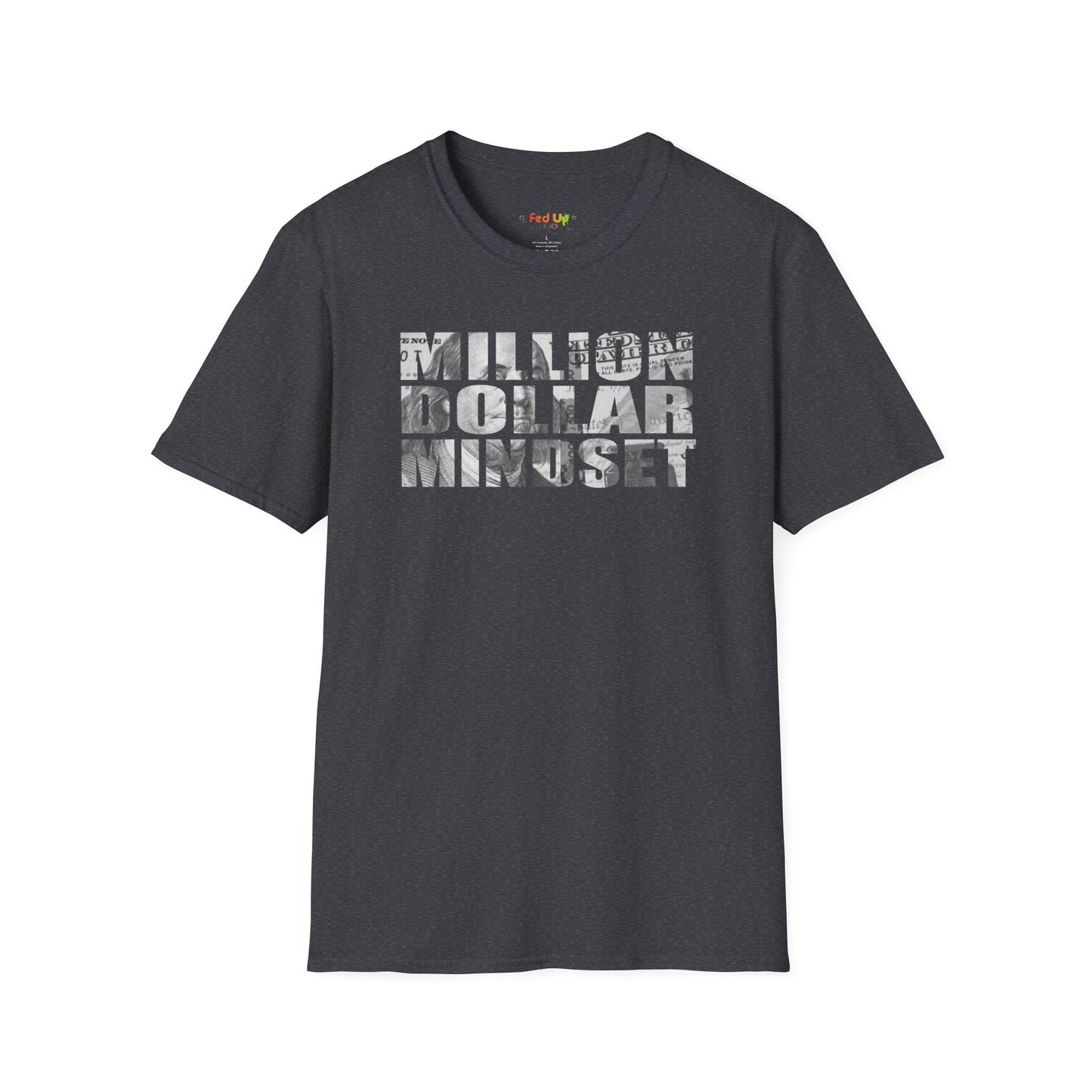 Million Dollar Mindset Unisex Softstyle T-Shirt - Motivational Apparel for Success Seekers