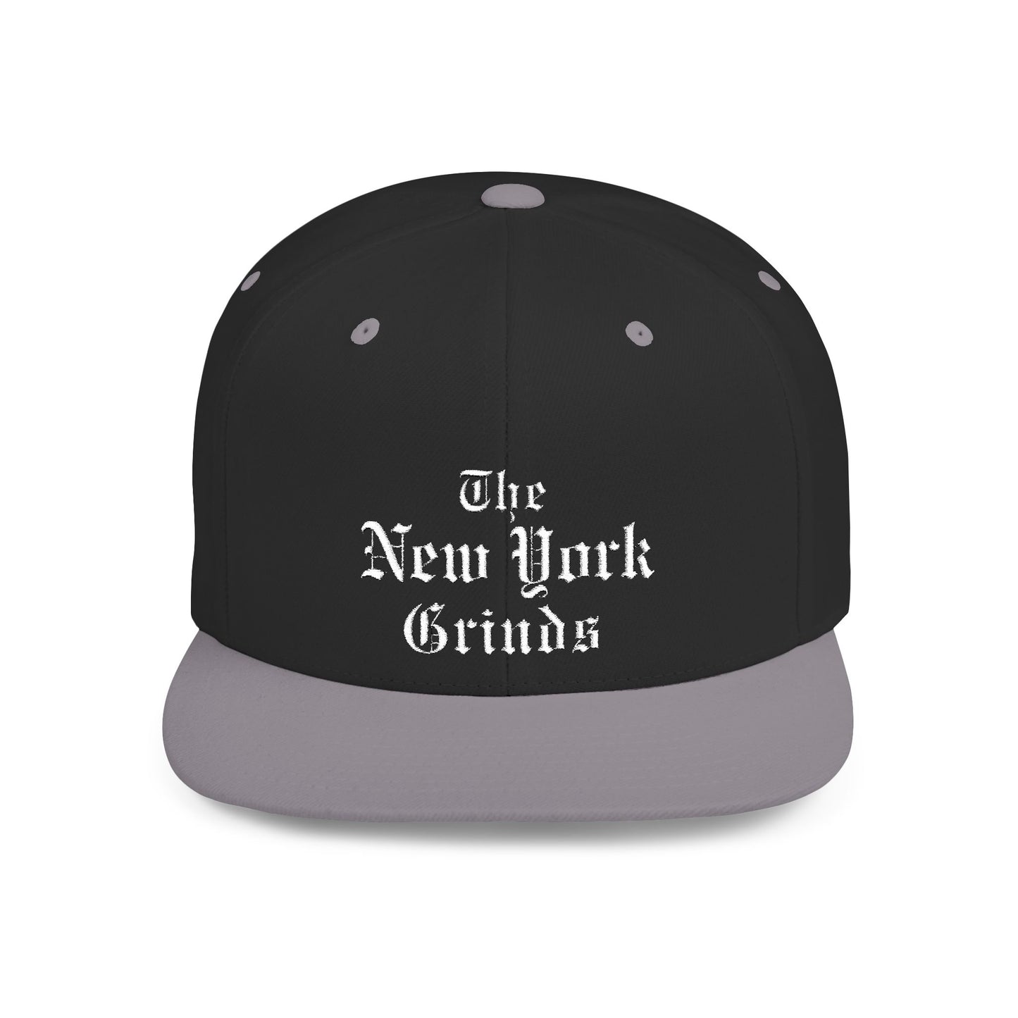 New York Grinds Flat Bill Snapback Hat - Stylish Streetwear Cap for Trendsetters