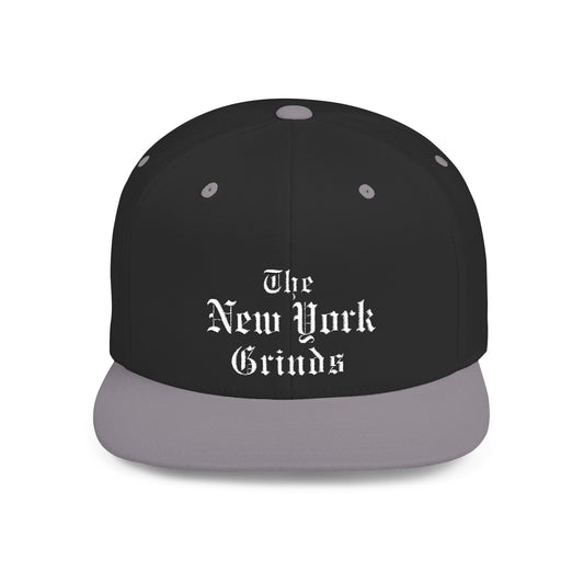New York Grinds Flat Bill Snapback Hat - Stylish Streetwear Cap for Trendsetters