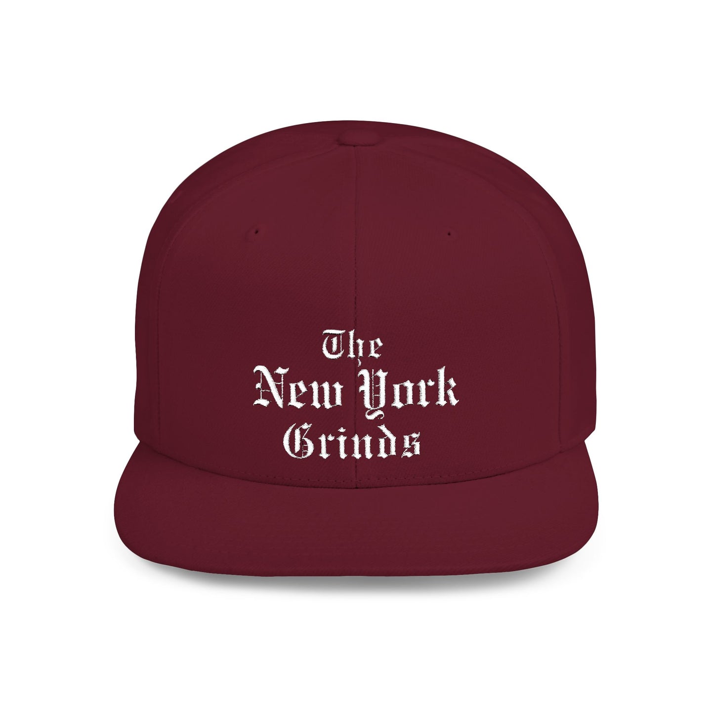 New York Grinds Flat Bill Snapback Hat - Stylish Streetwear Cap for Trendsetters
