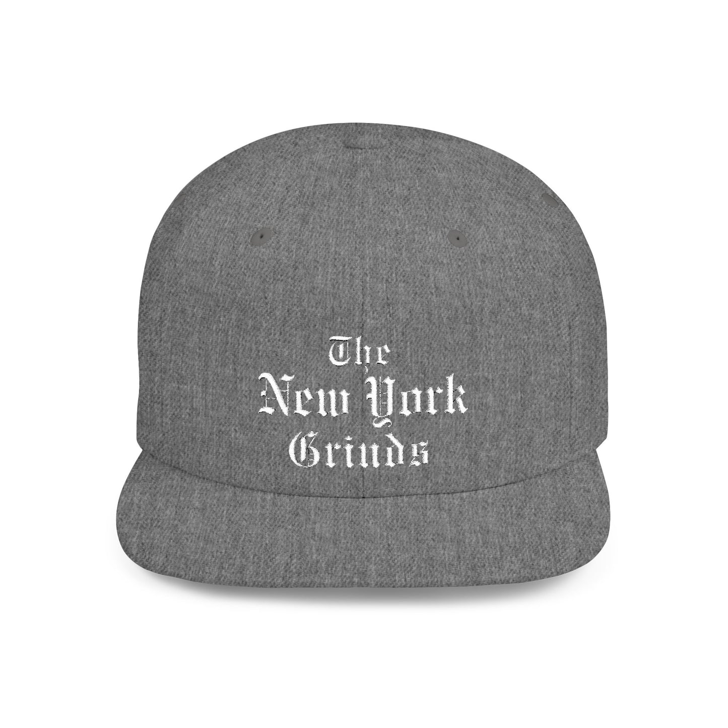 New York Grinds Flat Bill Snapback Hat - Stylish Streetwear Cap for Trendsetters