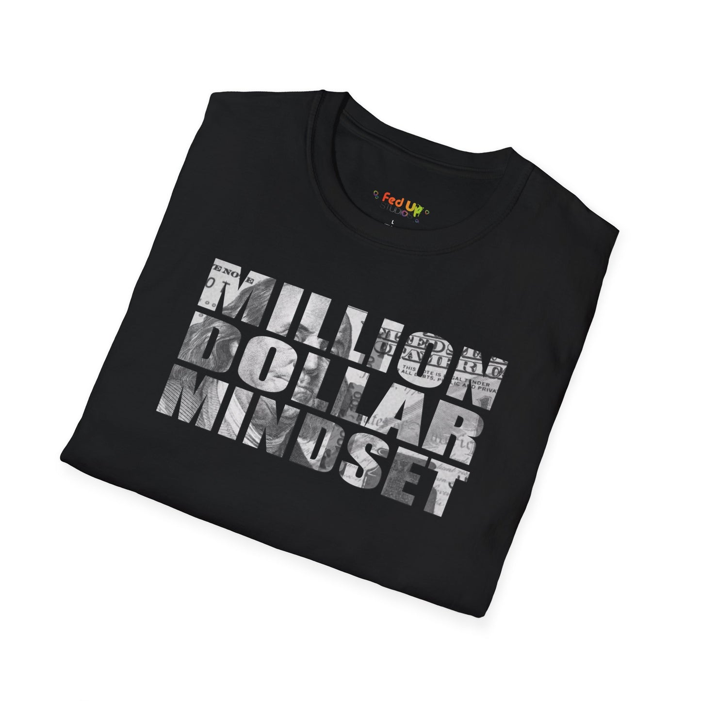 Million Dollar Mindset Unisex Softstyle T-Shirt - Motivational Apparel for Success Seekers