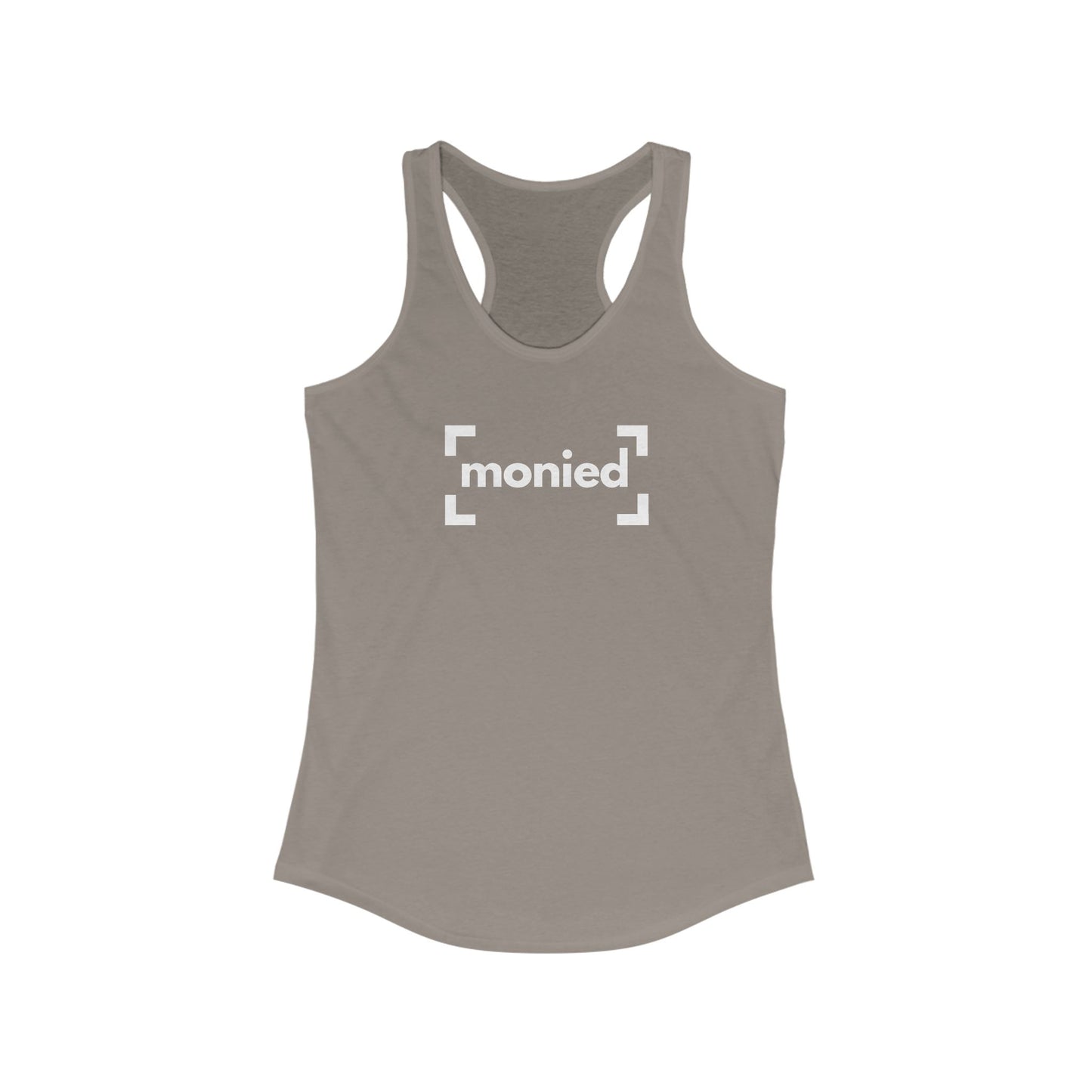 Monied - Motivational Women's Racerback Tank Top