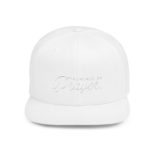 Powered By Prayer - Snapback Cap - Stylish Flat Bill Snapback