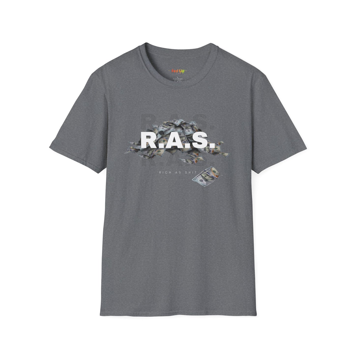 Rich As Shit - Unisex Softstyle T-Shirt