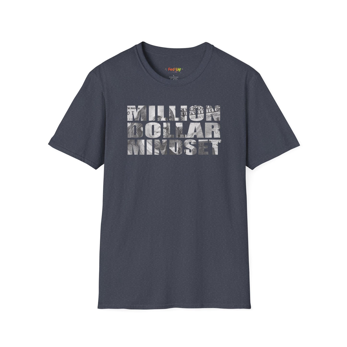 Million Dollar Mindset Unisex Softstyle T-Shirt - Motivational Apparel for Success Seekers